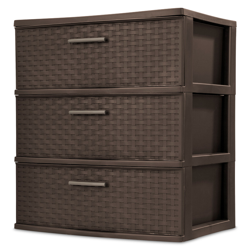 3 DRAWER WIDE WEAVE TOWER -1