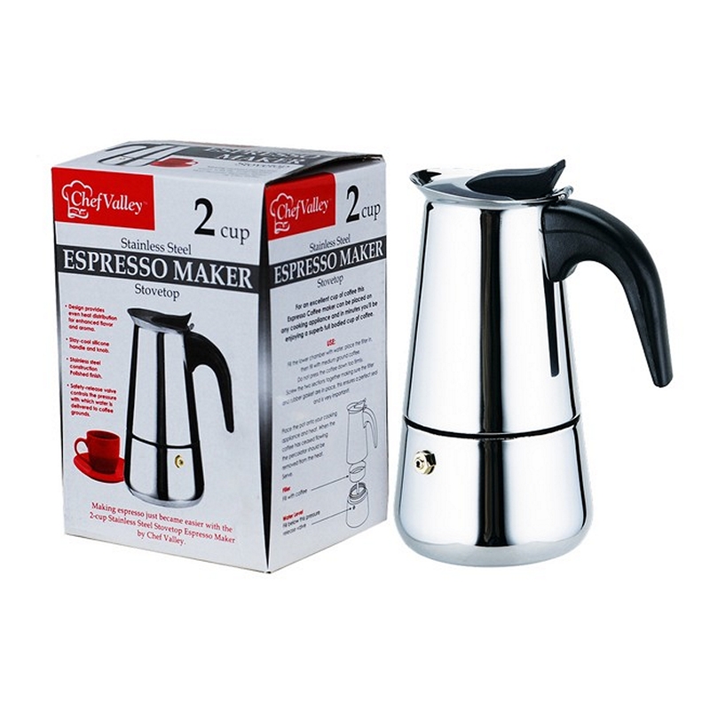 SS COFFEE MAKER 2 CUPS - 12