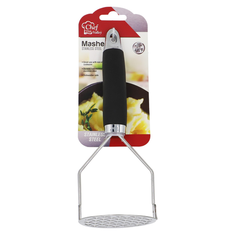 S/S POTATO MASHER WITH PP+TPR HANDLE-12
