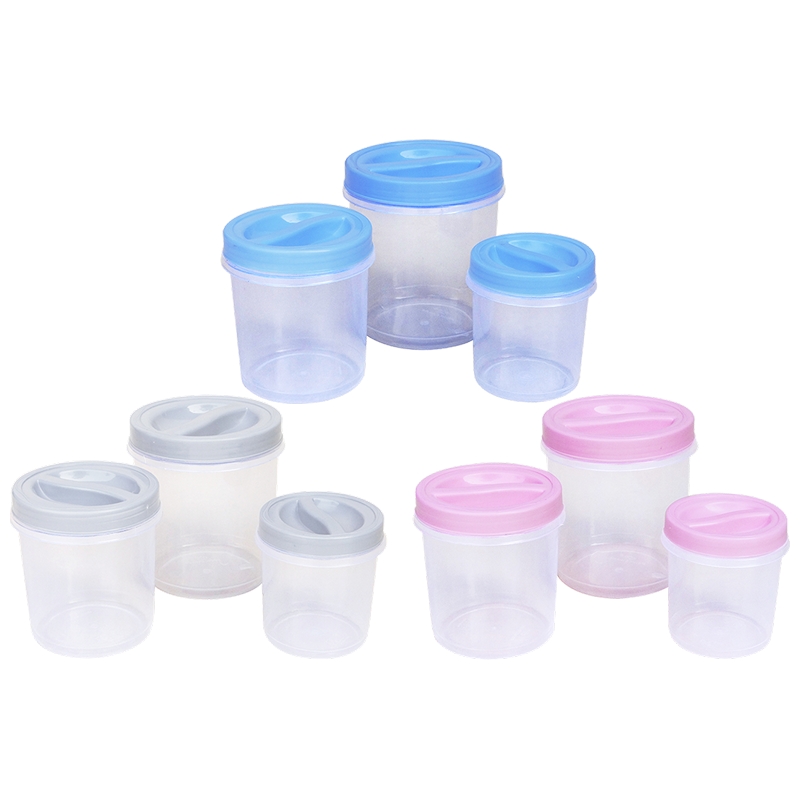 SET OF 3 TWISTER FOOD CONTAINER ROUND-24