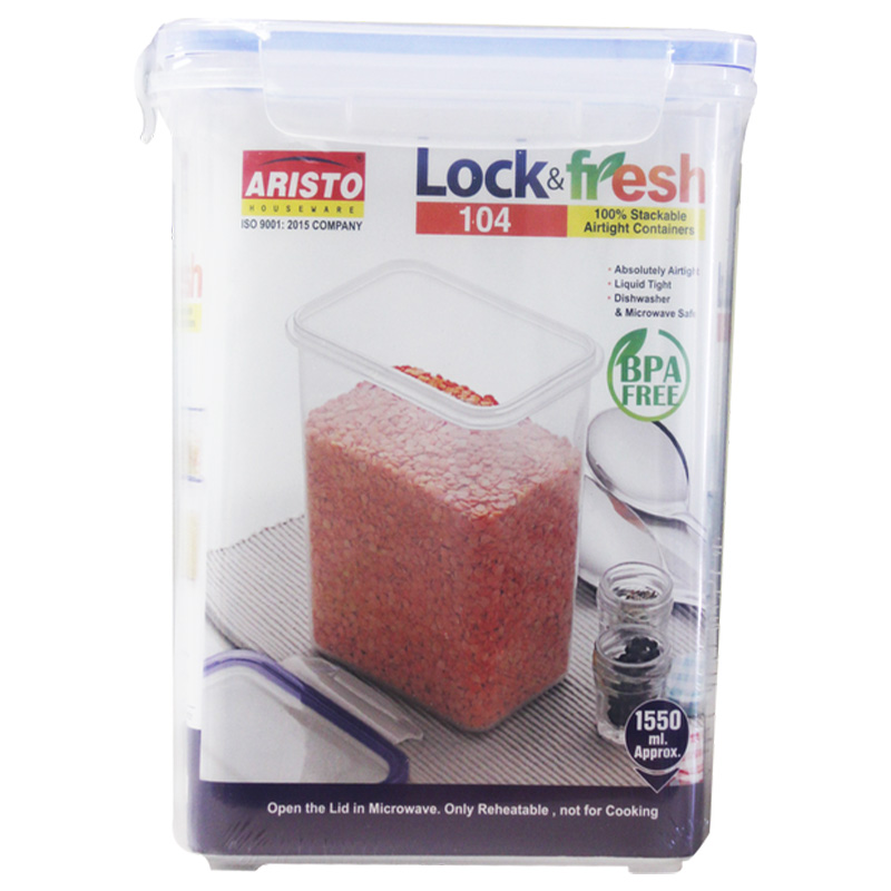 52oz/1550ML LOCK FOOD CONTAINER RECT-24