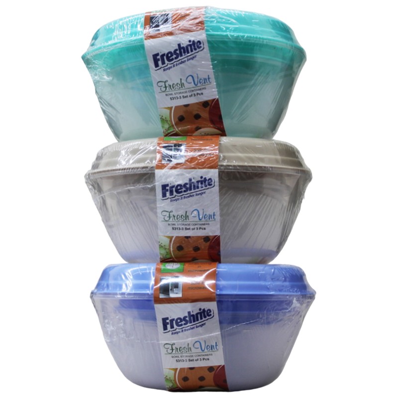 SET OF 3 FRESH VENT CONTAINER ROUND-24