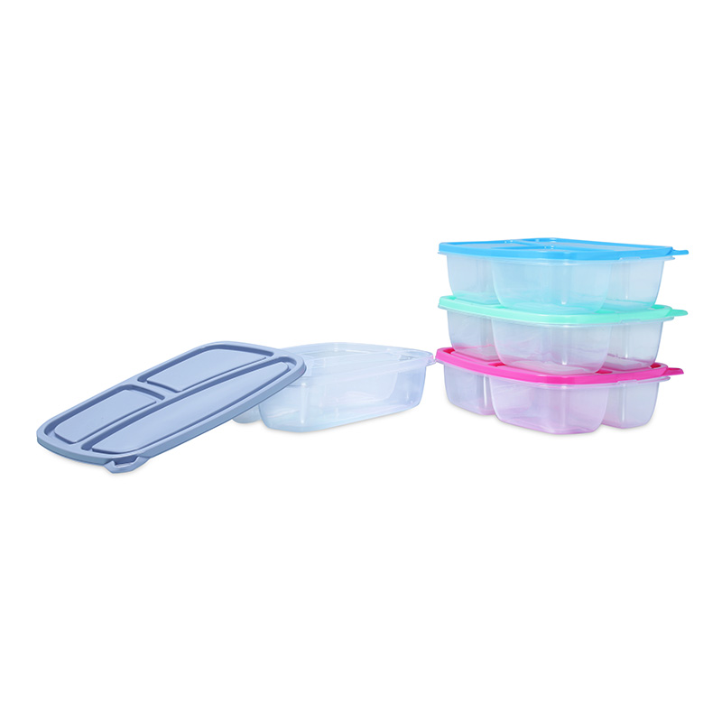 3 COMPARTMENT FOOD CONTAINER RECT-48