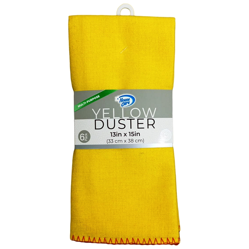6PK YELLOW DUSTERS 13" X 15"- 36