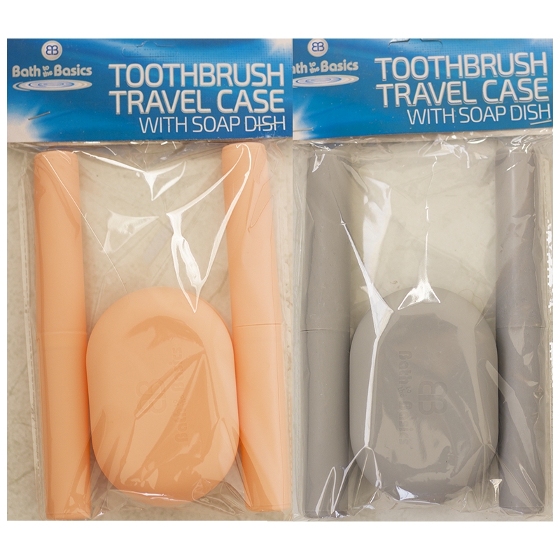 2PK TOOTHBRUSH HOLDER WITH SOAP DISH-48
