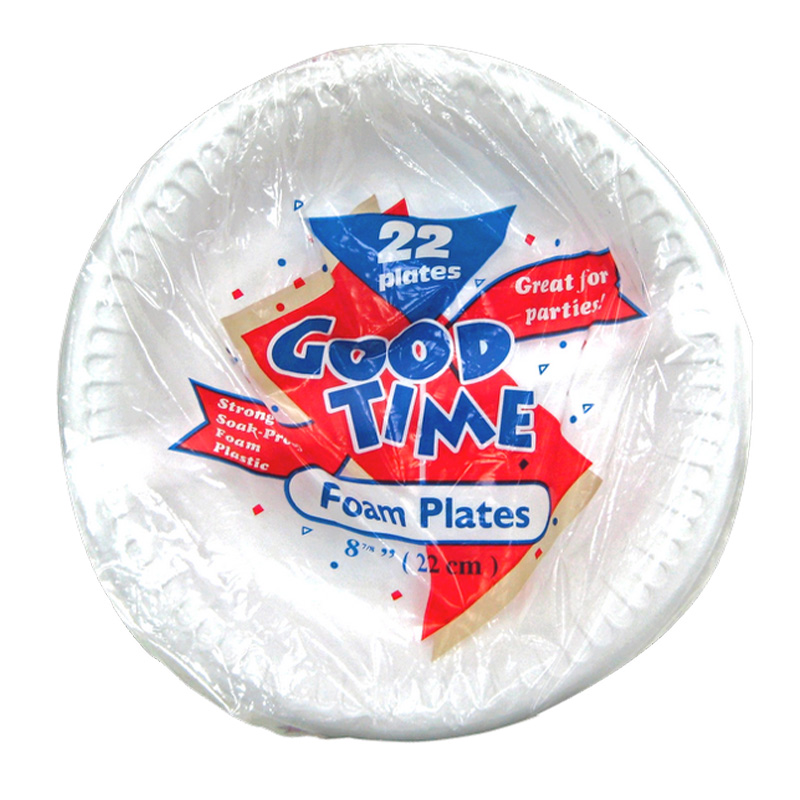 Good Time Foam Plates Bulk Case 24