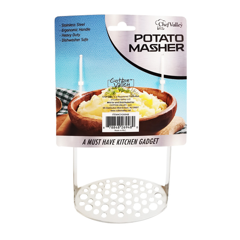 Potato Masher With Anti Slip Handle, Stainless Steel Masher Masher