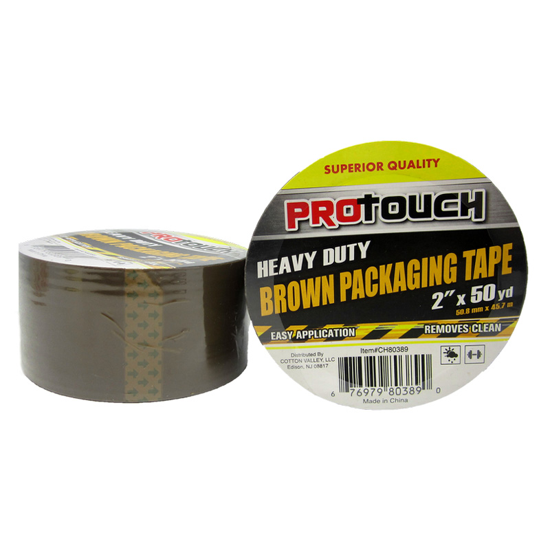 2 X 50 YD BROWN PACKING TAPE -48