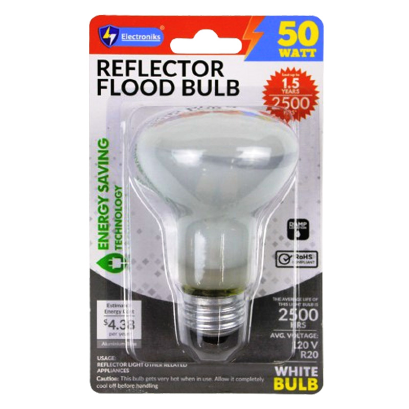 50W REFLECTOR FLOOD LIGHT BULB WHITE-48