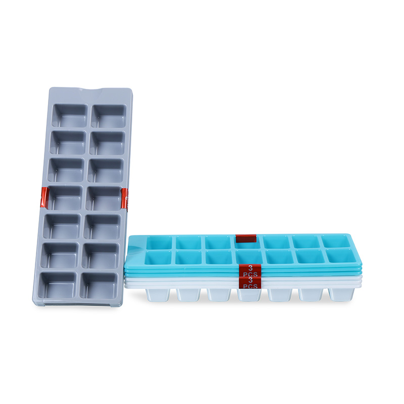 14 MOLDS 3PACK PLASTIC ICE CUBE TRAY -48